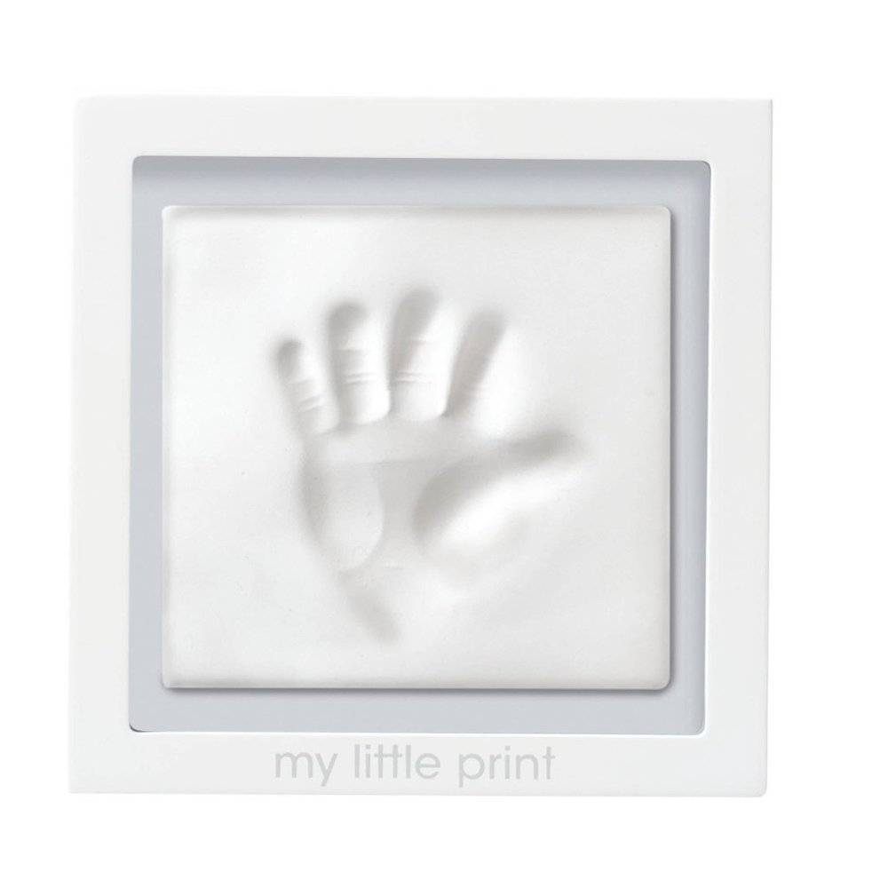 Babyprints Clay Keepsake Frame, White